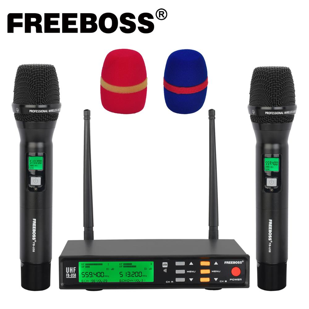 Freeboss FB-U58 UHF 2*200   ļ, ݼ ޴..